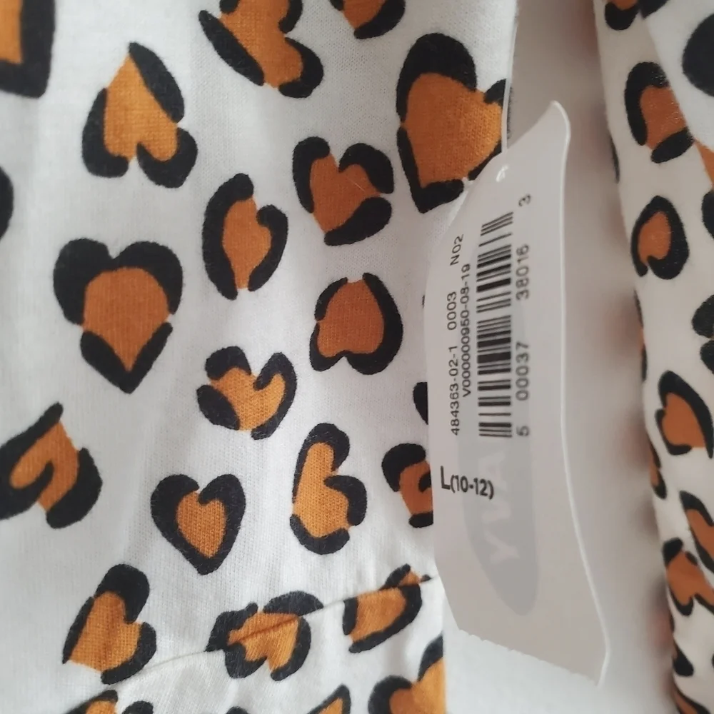 NEW Old Navy Leopard‎ Heart 3/4 Jersey Play Dress